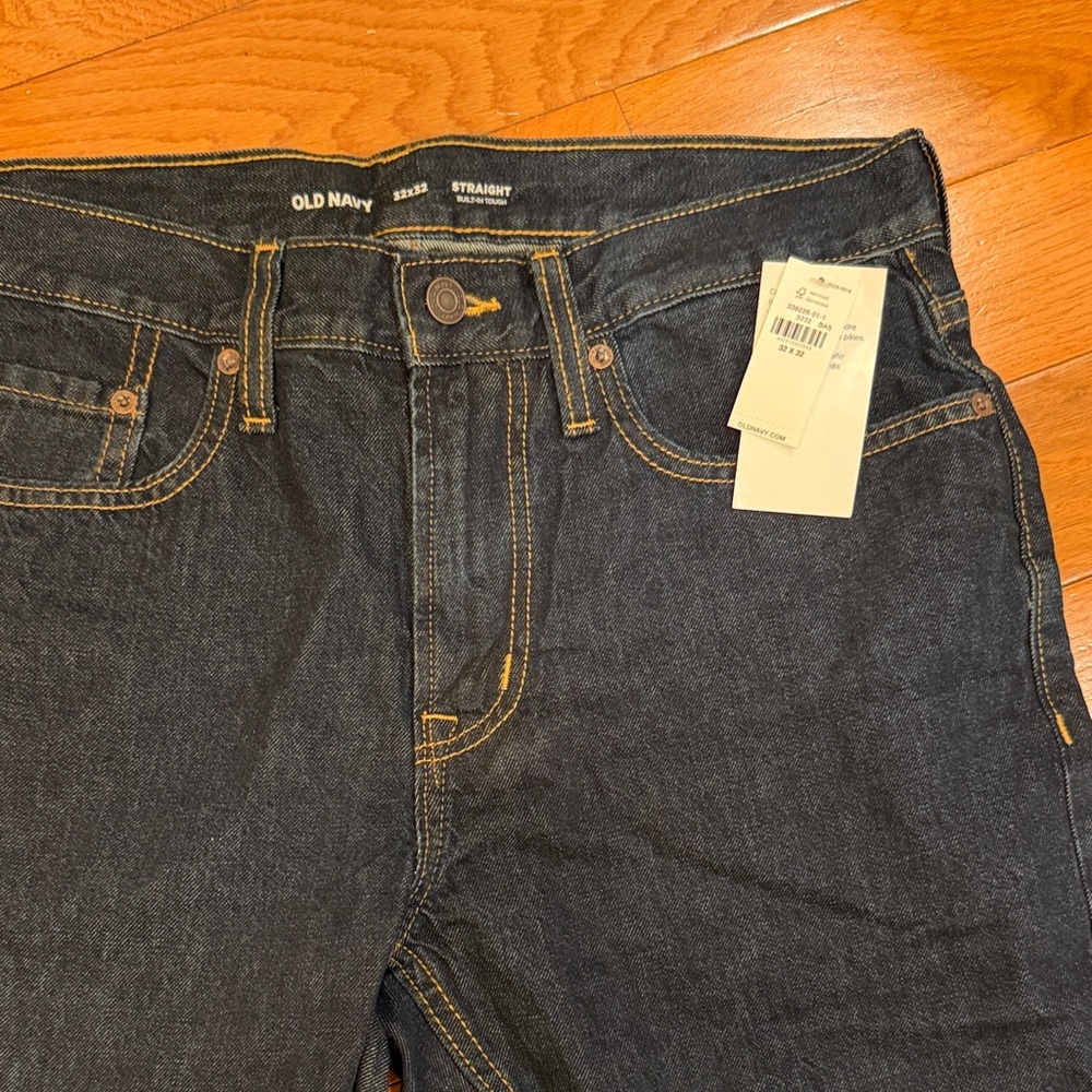 Old Navy Men's Straight Jeans - Dark Blue 32x32